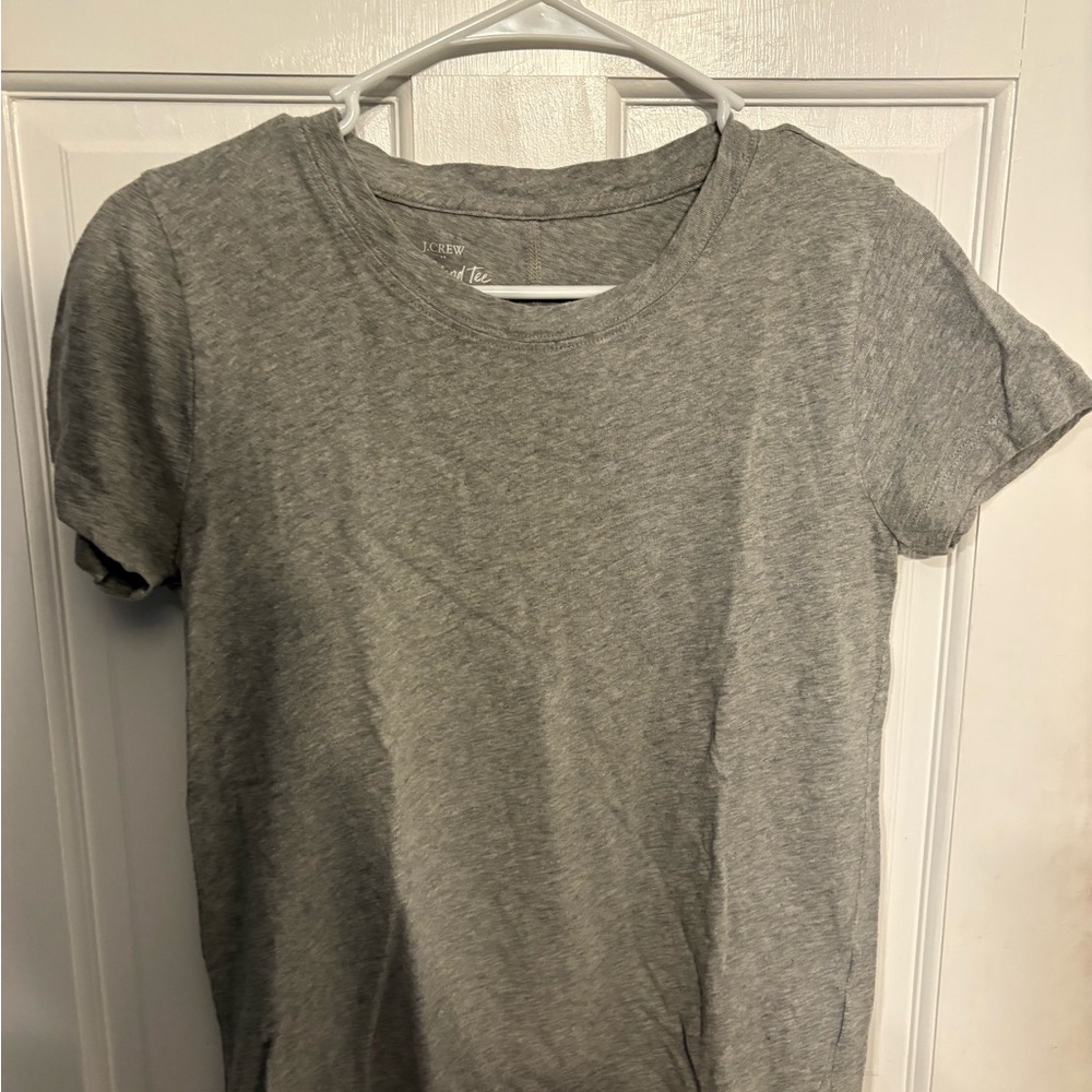 J. Crew Heather Gray Girlfriend Tee